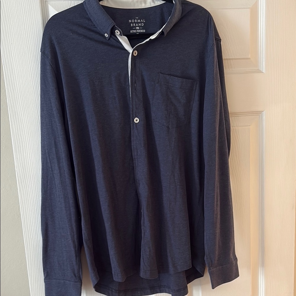 Men's Navy Shirt normal brand